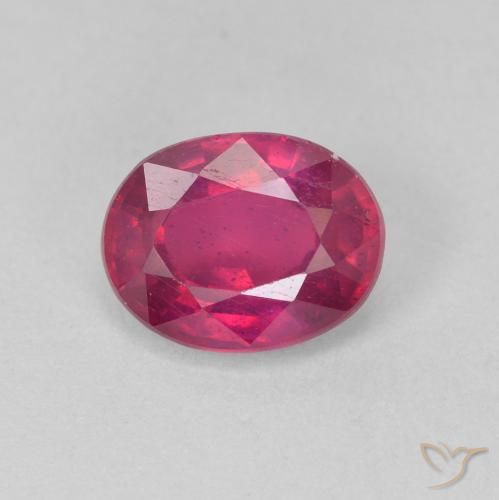 1.76ct Natural Luz vermelha Rubi, oval, VS