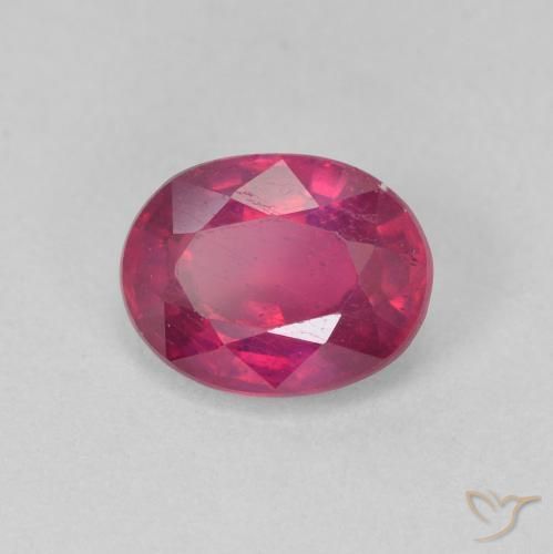Rubi Luz vermelha Natural 1.76ct, oval, VS