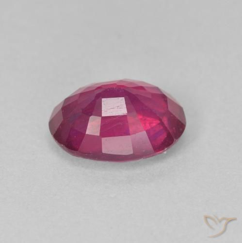 Rubi Luz vermelha Natural 1.76ct, oval, VS