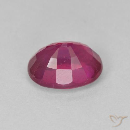Rubi Luz vermelha Natural 2.08ct, oval, VS