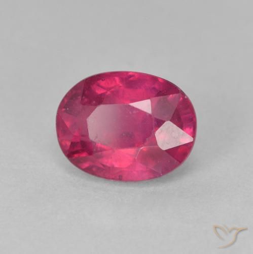 Rubi Luz vermelha Natural 1.97ct, oval, VS