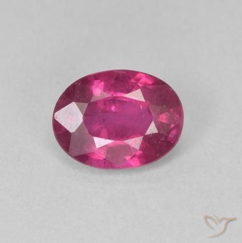 1.42ct Natural Roxo rosado Rubi, oval, VS