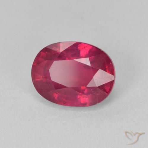 Rubi Rosa Avermelhado Profundo Natural 2.04ct, oval, VS