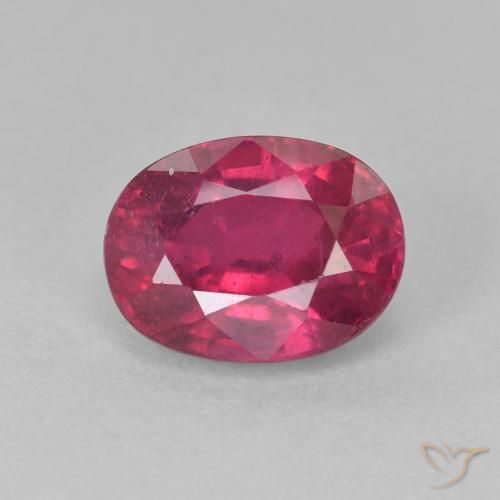 2.26ct Natural Luz vermelha Rubi, oval, VS-SI