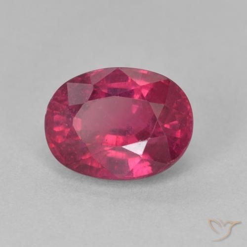 Rubi Luz vermelha Natural 2.26ct, oval, VS-SI