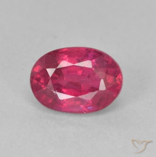 1.30ct Natural Luz vermelha Rubi, oval, VS-SI