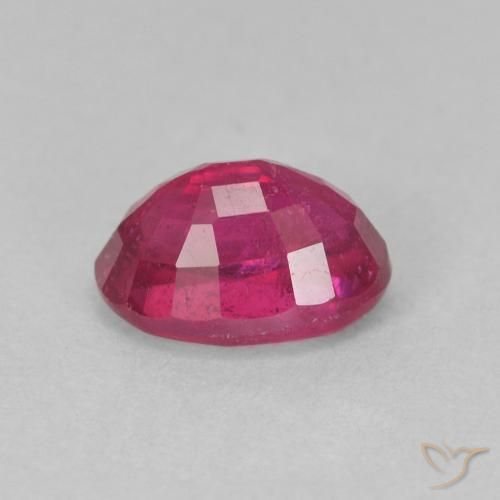 Rubi Luz vermelha Natural 1.30ct, oval, VS-SI