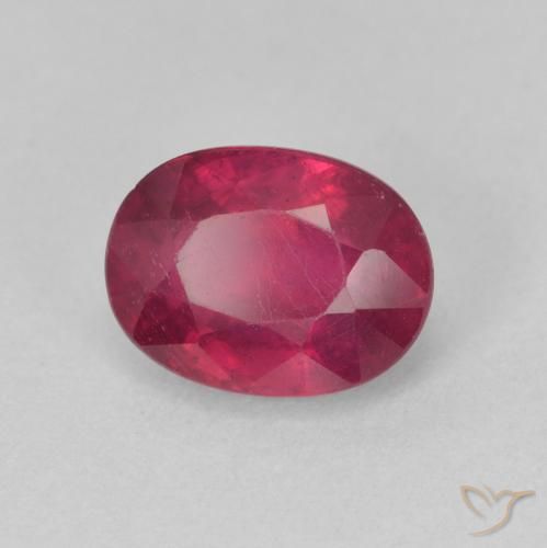 Rubi vermelho médio Natural 2.17ct, oval, VS-SI