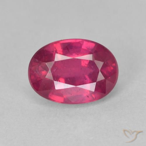 1.41ct Natural Luz vermelha Rubi, oval, VS