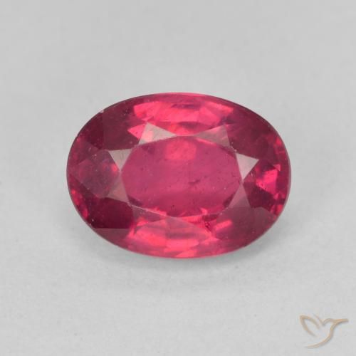 1.87ct Natural Rosa Avermelhado Profundo Rubi, oval, VS