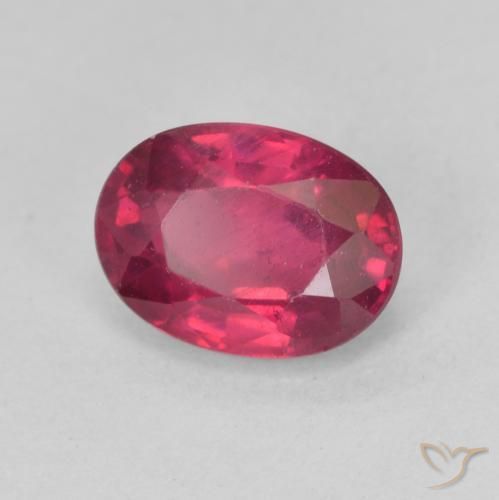 Rubi Rosa Avermelhado Profundo Natural 1.87ct, oval, VS