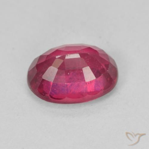 Rubi Rosa Avermelhado Profundo Natural 1.87ct, oval, VS