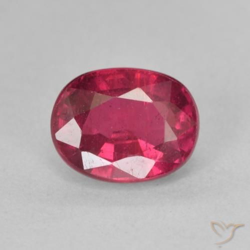 1.93ct Natural Rosa Avermelhado Profundo Rubi, oval, VS