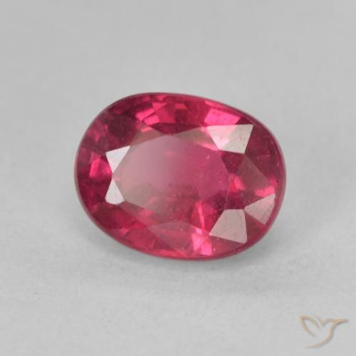 Rubi Rosa Avermelhado Profundo Natural 1.93ct, oval, VS