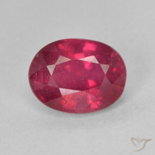 2.03ct Natural Rosa Avermelhado Profundo Rubi, oval, VS