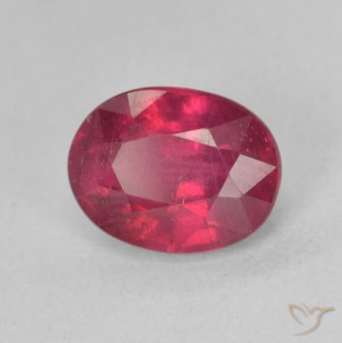 Rubi Rosa Avermelhado Profundo Natural 2.03ct, oval, VS