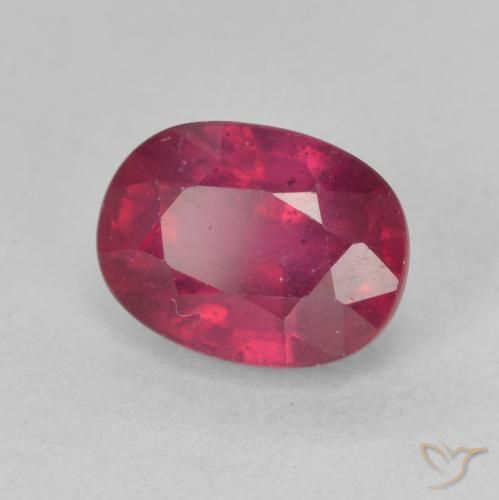Rubi Vermelho rosado Natural 2.39ct, oval, VS