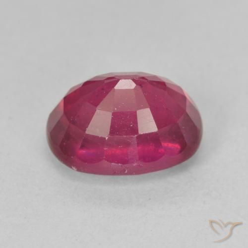 Rubi Vermelho rosado Natural 2.39ct, oval, VS
