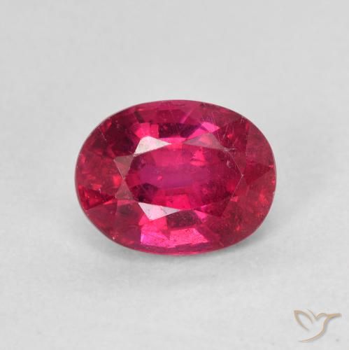 1.87ct Natural Medium Dark-Red Rubi, oval, VS-SI