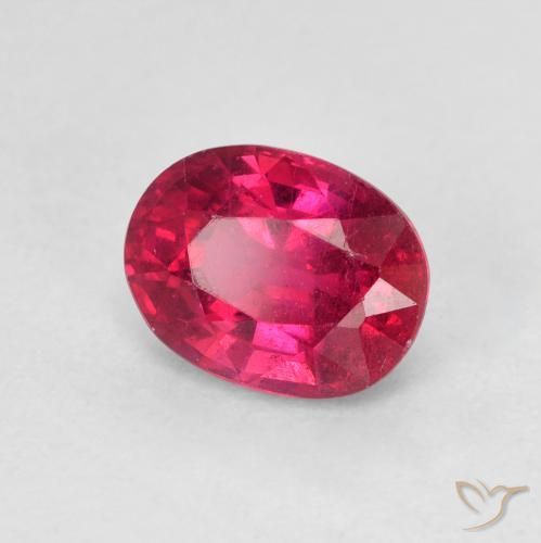 Rubi Medium Dark-Red Natural 1.87ct, oval, VS-SI