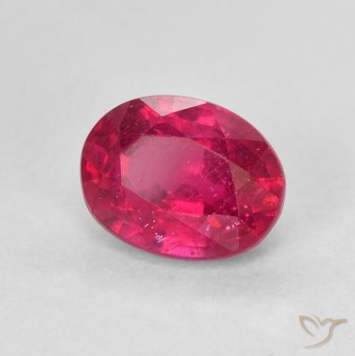Rubi Luz vermelha Natural 2.07ct, oval, VS