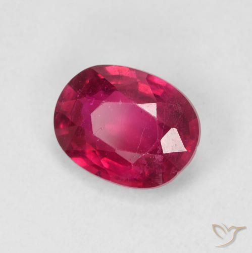 Rubi Luz vermelha Natural 1.69ct, oval, VS
