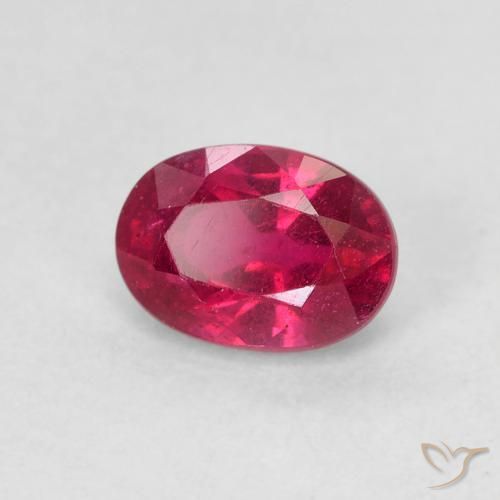 1.34ct Natural Rosa Avermelhado Profundo Rubi, oval, VS