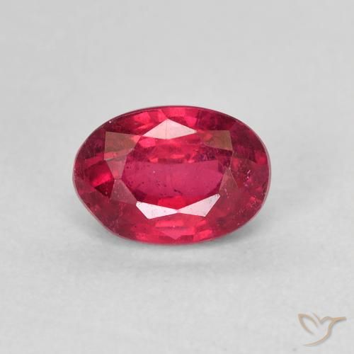1.45ct Natural Medium Dark-Red Rubi, oval, VS-SI