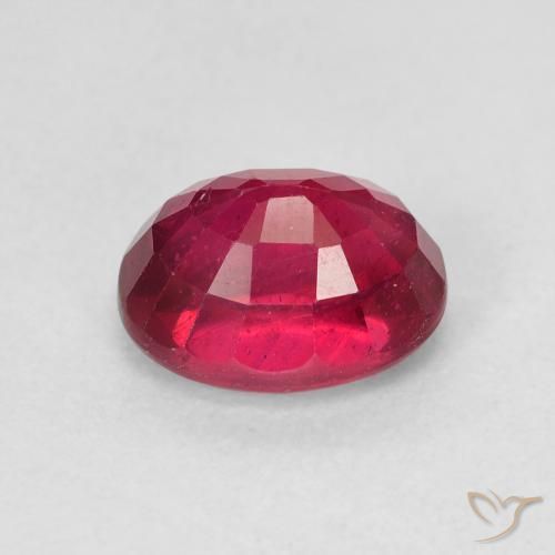 Rubi Vermelho rosado Natural 2.28ct, oval, VS