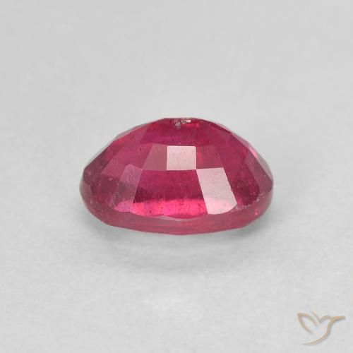 Rubi Vermelho rosado Natural 1.50ct, oval, VS