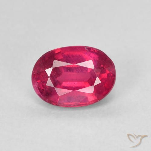 1.26ct Natural Luz vermelha Rubi, oval, VS-SI