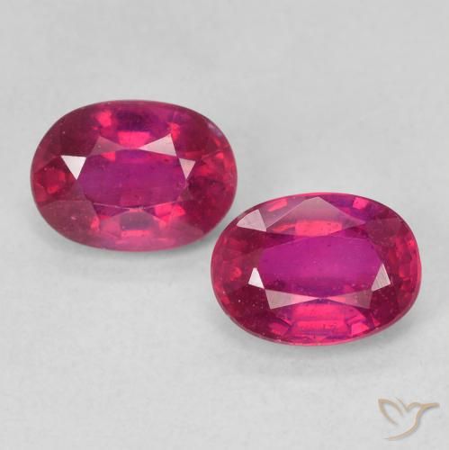 2.35ctw Natural Luz vermelha Rubi, oval, VS