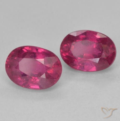 Pedras preciosas de Rubi Luz vermelha natural de 2.76 ct, oval, VS