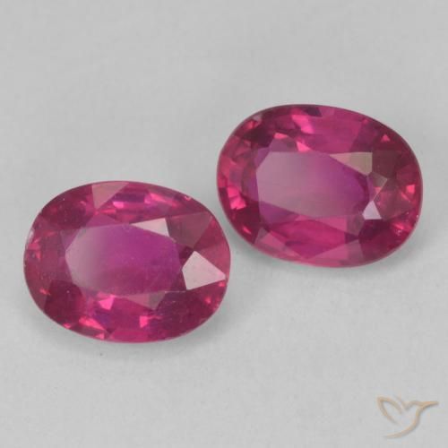 Pedras preciosas de Rubi Luz vermelha natural de 3.31 ct, oval, VS