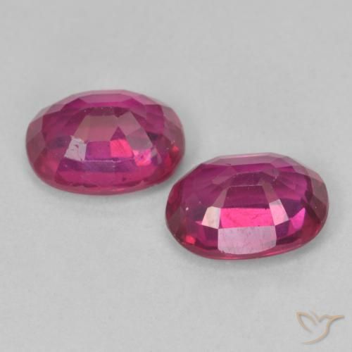 Pedras preciosas de Rubi Luz vermelha natural de 3.31 ct, oval, VS