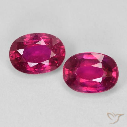 2.44ctw Natural vermelho médio Rubi, oval, VS