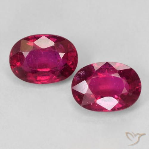 2.50ctw Natural Vermelho rosado Rubi, oval, VS