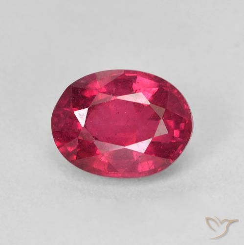 1.87ct Natural Rosa Avermelhado Profundo Rubi, oval, VS