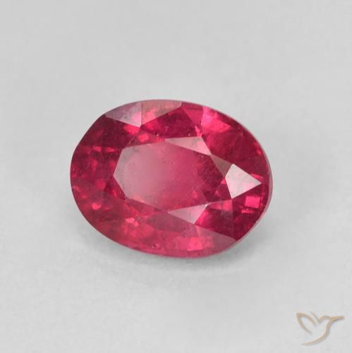 Rubi Rosa Avermelhado Profundo Natural 1.87ct, oval, VS