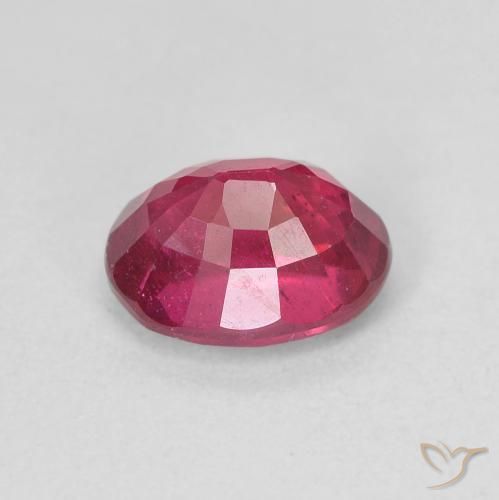Rubi Rosa Avermelhado Profundo Natural 1.87ct, oval, VS
