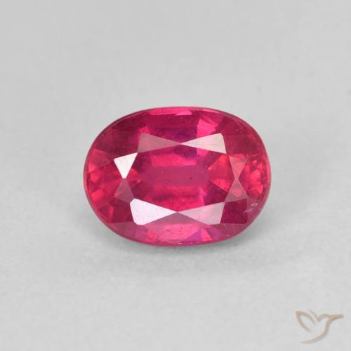 1.42ct Natural Luz vermelha Rubi, oval, VS