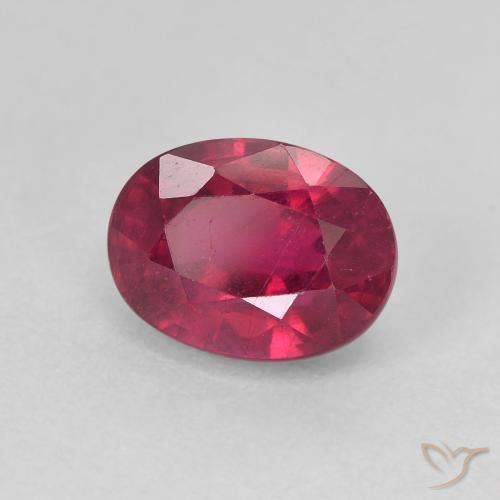 Rubi Medium Dark-Red Natural 2.38ct, oval, VS