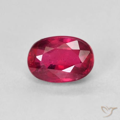 1.52ct Natural Jam Red Rubi, oval, VS