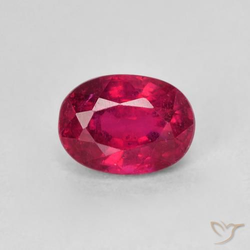 1.43ct Natural Rosa Avermelhado Profundo Rubi, oval, VS