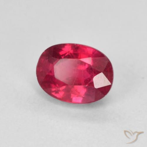 Rubi vermelho médio Natural 1.50ct, oval, VS