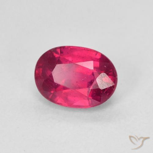 Rubi Medium Dark-Red Natural 1.38ct, oval, VS