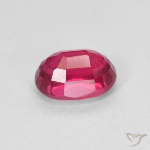 Rubi Medium Dark-Red Natural 1.38ct, oval, VS