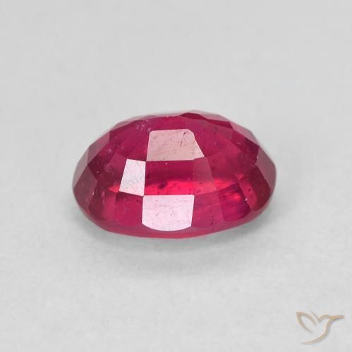 Rubi Medium Dark-Red Natural 2.00ct, oval, VS