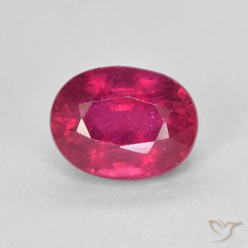 2.38ct Natural Luz vermelha Rubi, oval, VS