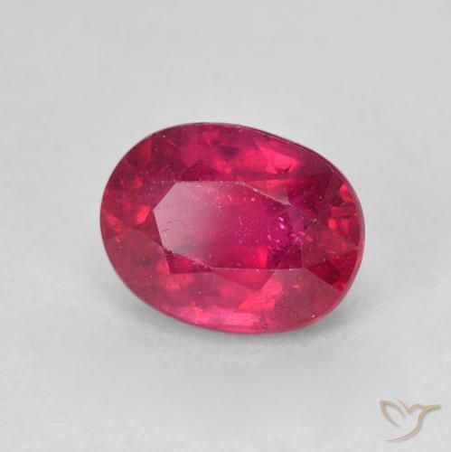 Rubi Luz vermelha Natural 2.38ct, oval, VS